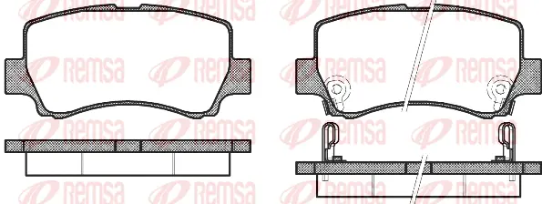 1309.02 REMSA Комплект тормозных колодок, дисковый тормоз (фото 1)