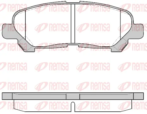 1313.00 REMSA Комплект тормозных колодок, дисковый тормоз (фото 1)