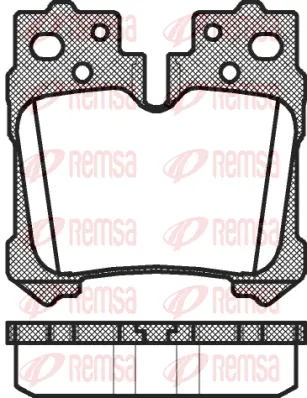 1321.00 REMSA Комплект тормозных колодок, дисковый тормоз (фото 1)