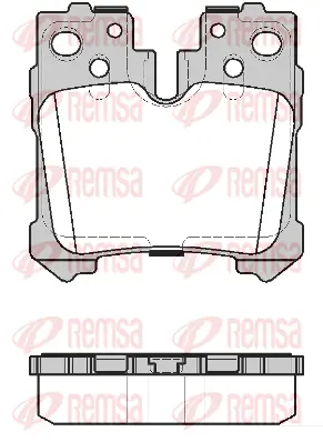 1321.20 REMSA Комплект тормозных колодок, дисковый тормоз (фото 1)