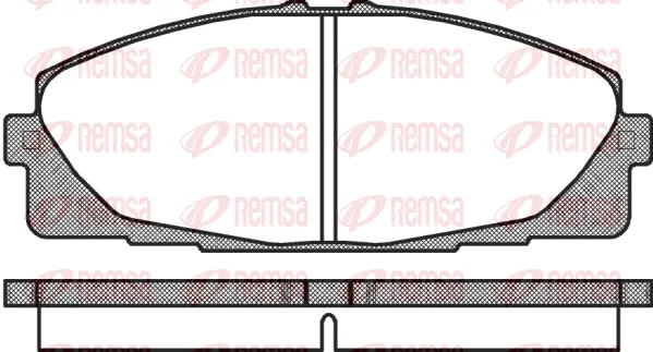 1325.00 REMSA Комплект тормозных колодок, дисковый тормоз (фото 1)