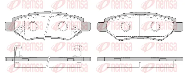 1335.02 REMSA Комплект тормозных колодок, дисковый тормоз (фото 1)