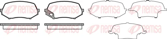 1337.00 REMSA Комплект тормозных колодок, дисковый тормоз (фото 1)