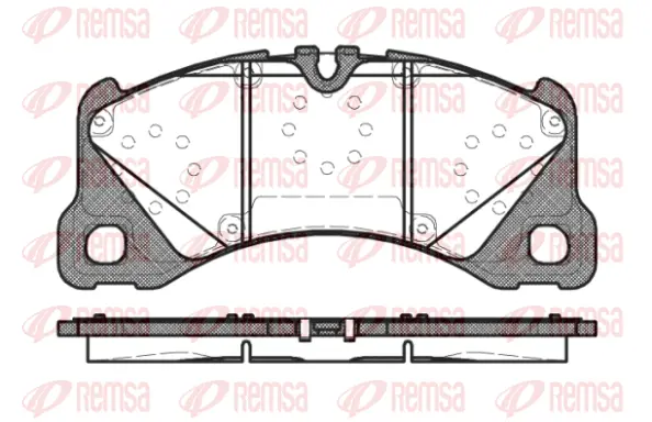 1345.40 REMSA Комплект тормозных колодок, дисковый тормоз (фото 1)