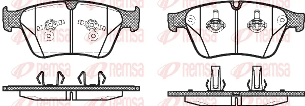 1371.00 REMSA Комплект тормозных колодок, дисковый тормоз (фото 1)