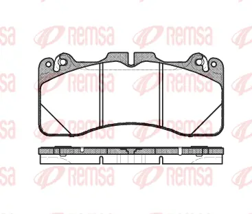1425.10 REMSA Комплект тормозных колодок, дисковый тормоз (фото 1)