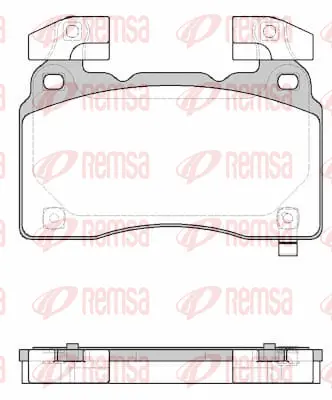 1438.24 REMSA Комплект тормозных колодок, дисковый тормоз (фото 1)