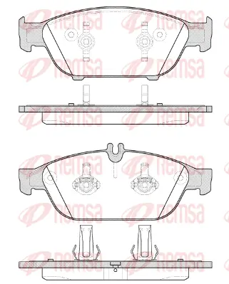 1441.10 REMSA Комплект тормозных колодок, дисковый тормоз (фото 1)