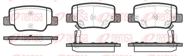 1452.02 REMSA Комплект тормозных колодок, дисковый тормоз (фото 1)