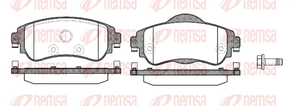 1464.08 REMSA Комплект тормозных колодок, дисковый тормоз (фото 1)