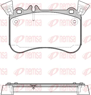 1465.10 REMSA Комплект тормозных колодок, дисковый тормоз (фото 1)