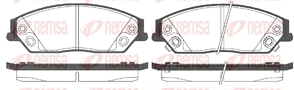 1467.02 REMSA Комплект тормозных колодок, дисковый тормоз (фото 1)