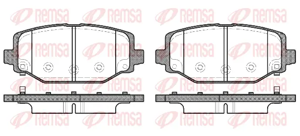 1483.04 REMSA Комплект тормозных колодок, дисковый тормоз (фото 1)