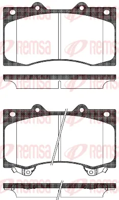 1506.02 REMSA Комплект тормозных колодок, дисковый тормоз (фото 1)