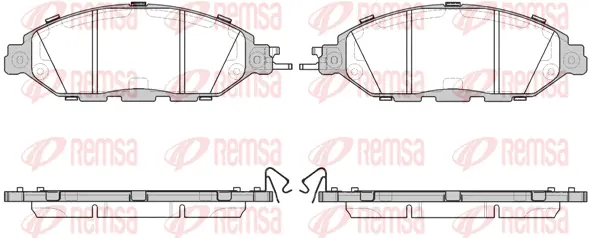 1518.15 REMSA Комплект тормозных колодок, дисковый тормоз (фото 1)