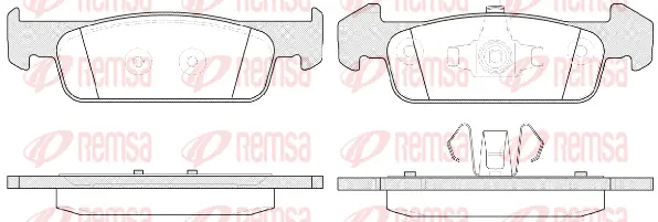 1540.10 REMSA Комплект тормозных колодок, дисковый тормоз (фото 1)
