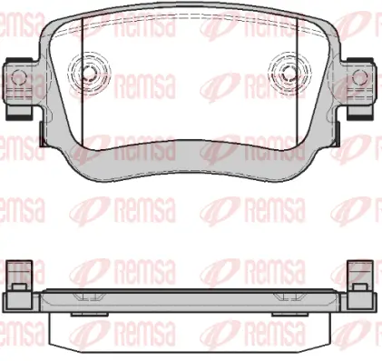 1549.28 REMSA Комплект тормозных колодок, дисковый тормоз (фото 1)