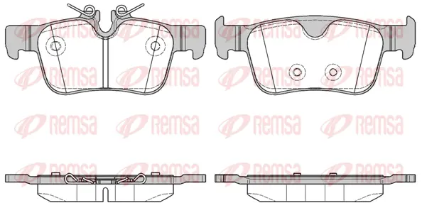 1551.10 REMSA Комплект тормозных колодок, дисковый тормоз (фото 1)