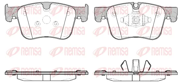 1560.10 REMSA Комплект тормозных колодок, дисковый тормоз (фото 1)