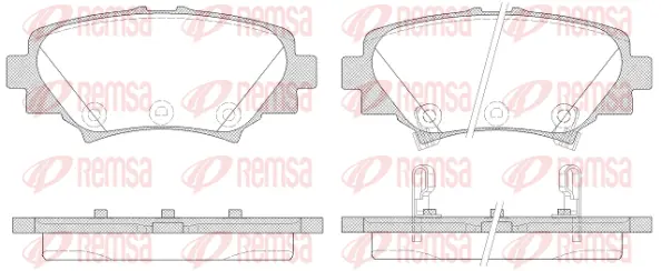 1570.02 REMSA Комплект тормозных колодок, дисковый тормоз (фото 1)