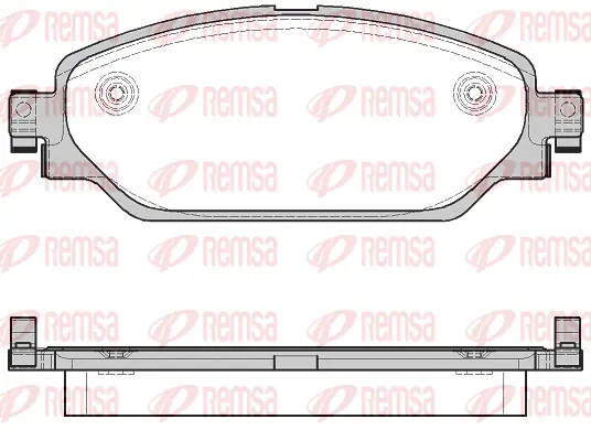 1579.08 REMSA Комплект тормозных колодок, дисковый тормоз (фото 1)
