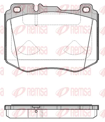 1604.10 REMSA Комплект тормозных колодок, дисковый тормоз (фото 1)