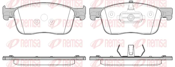 1719.00 REMSA Комплект тормозных колодок, дисковый тормоз (фото 1)