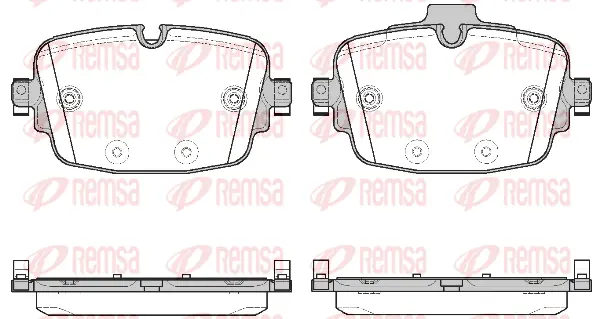 1739.00 REMSA Комплект тормозных колодок, дисковый тормоз (фото 1)