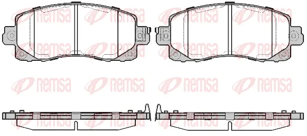 1741.04 REMSA Комплект тормозных колодок, дисковый тормоз (фото 1)