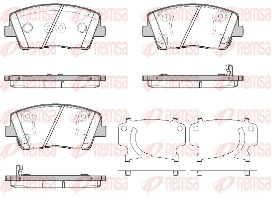 1811.02 REMSA Комплект тормозных колодок, дисковый тормоз (фото 1)