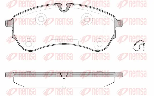 1830.00 REMSA Комплект тормозных колодок, дисковый тормоз (фото 1)