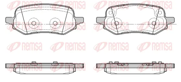 1886.00 REMSA Комплект тормозных колодок, дисковый тормоз (фото 1)