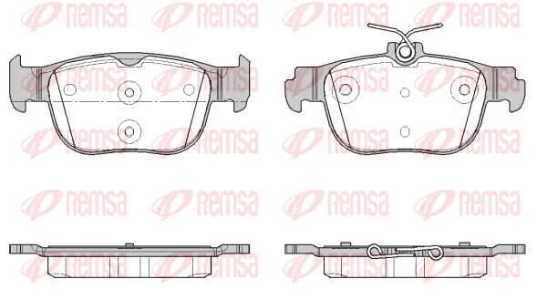 1897.00 REMSA Комплект тормозных колодок, дисковый тормоз (фото 1)