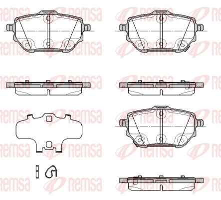 1937.03 REMSA Комплект тормозных колодок, дисковый тормоз (фото 1)