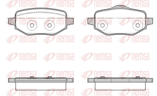 1952.00 REMSA Комплект тормозных колодок, дисковый тормоз (фото 1)