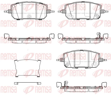 1960.02 REMSA Комплект тормозных колодок, дисковый тормоз (фото 1)
