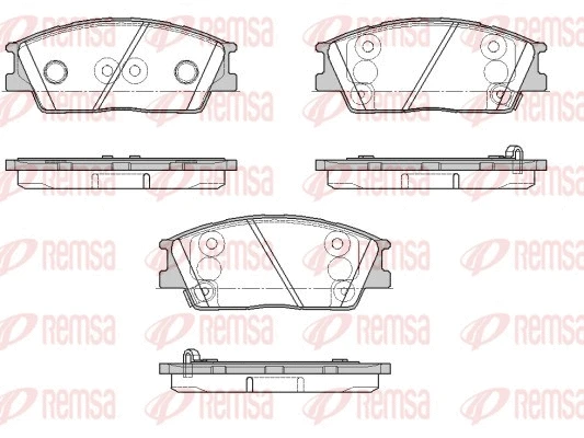 1967.02 REMSA Комплект тормозных колодок, дисковый тормоз (фото 1)