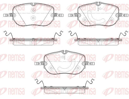 1973.00 REMSA Комплект тормозных колодок, дисковый тормоз (фото 1)