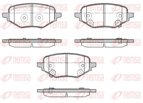 1978.02 REMSA Комплект тормозных колодок, дисковый тормоз (фото 1)