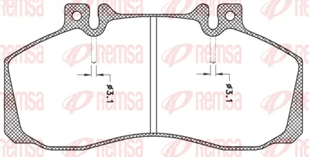 JCA 245.00 REMSA Комплект тормозных колодок, дисковый тормоз (фото 1)
