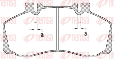 JCA 245.20 REMSA Комплект тормозных колодок, дисковый тормоз (фото 1)