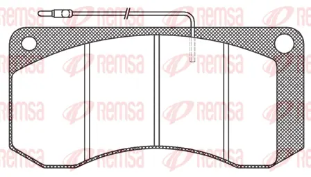 JCA 258.40 REMSA Комплект тормозных колодок, дисковый тормоз (фото 1)
