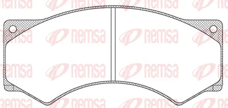 JCA 277.00 REMSA Комплект тормозных колодок, дисковый тормоз (фото 1)