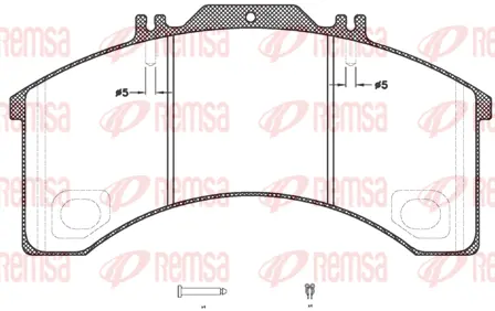 JCA 498.30 REMSA Комплект тормозных колодок, дисковый тормоз (фото 1)