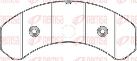 JCA 825.20 REMSA Комплект тормозных колодок, дисковый тормоз (фото 1)