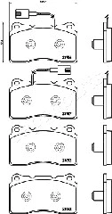 PA-0211AF JAPANPARTS Комплект тормозных колодок, дисковый тормоз (фото 2)