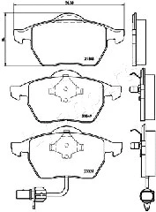 PA-0313AF JAPANPARTS Комплект тормозных колодок, дисковый тормоз (фото 2)