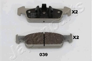 PA-039AF JAPANPARTS Комплект тормозных колодок, дисковый тормоз (фото 1)