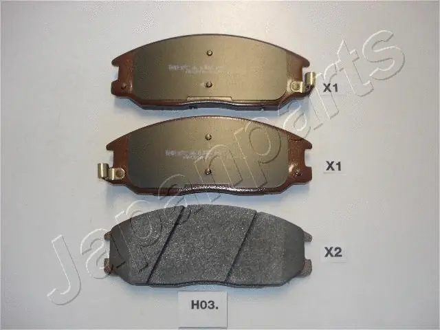 PA-H03AF JAPANPARTS Комплект тормозных колодок, дисковый тормоз (фото 1)