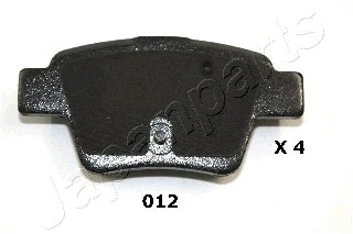 PP-012AF JAPANPARTS Комплект тормозных колодок, дисковый тормоз (фото 1)